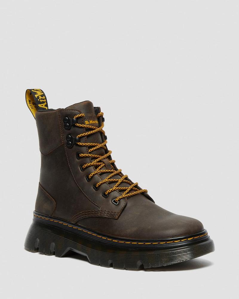 Botas Casuales Dr Martens Tarik Crazy Horse Cuero Utility Hombre Azules Marrom | MX 337FDN